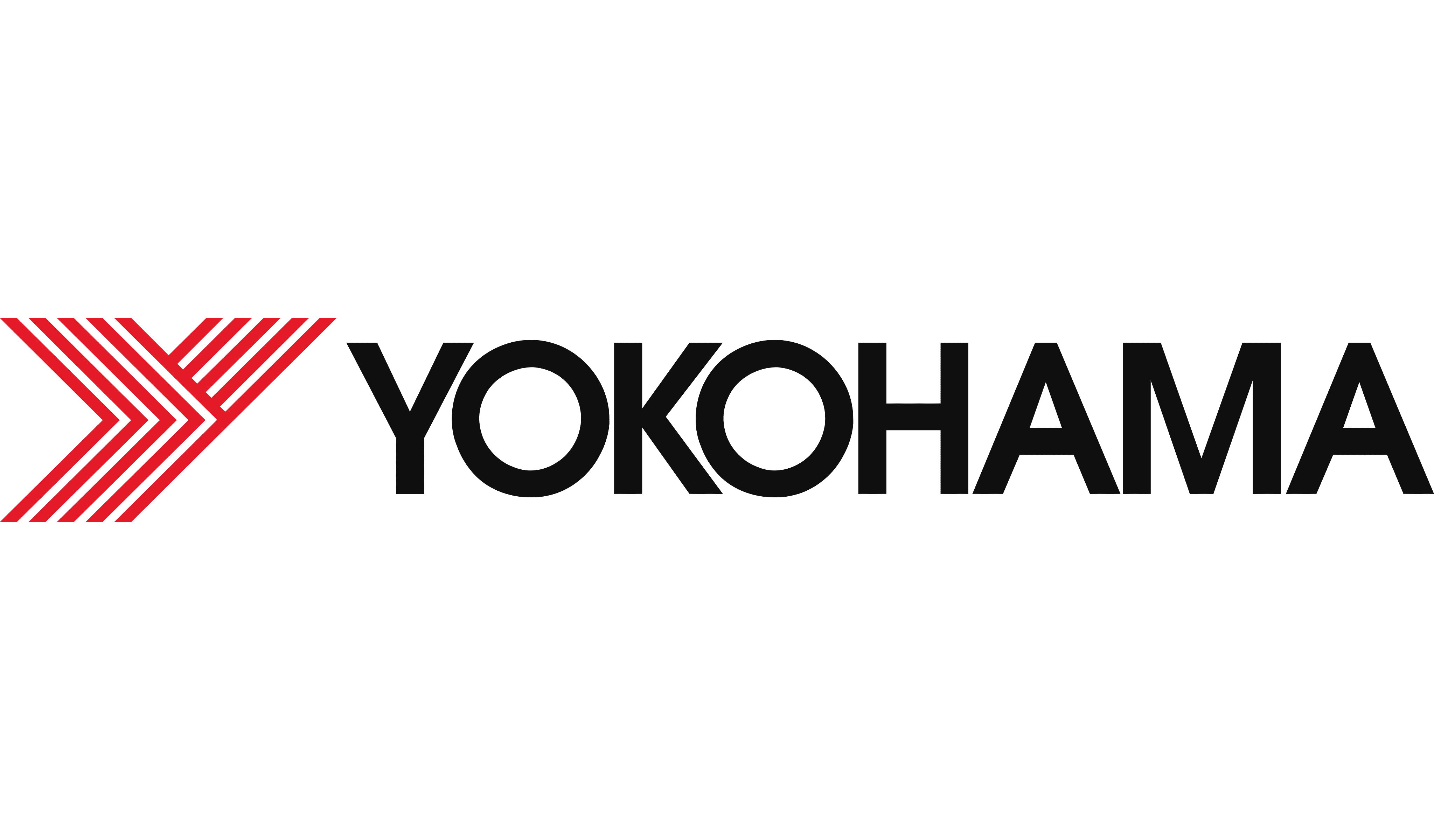 A green background with the word yokohama in black.