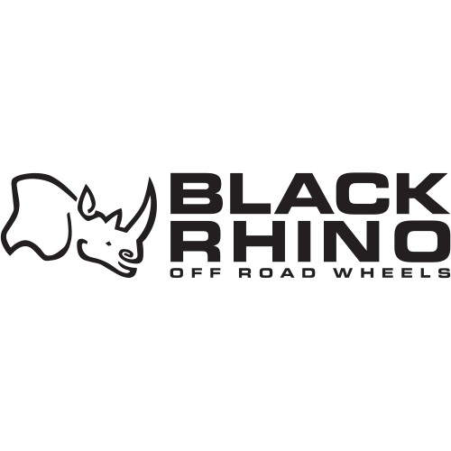 A black rhino logo is shown on the side of a wall.